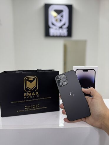 Apple iPhone: IPhone 14 Pro Max, 256 GB, Qara, Zəmanət, Face ID — 2