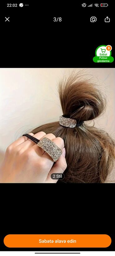 Saç aksesuarları: Qiymətlər ucuzdur yenidir her biri — 9