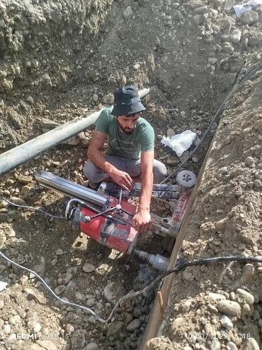 Beton işləri: #Betonkesme #betondeşmə Beton kubik kərpic - dən kəsim deşim — 6