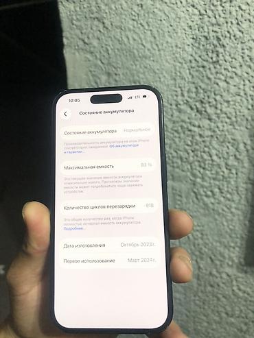 iphone 3g: IPhone 15, Б/у, 256 ГБ, Черный, Коробка, 83 % — 8