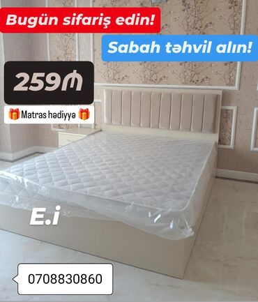 çarpayı gəncə: Yeni, İkinəfərlik çarpayı, Matras ilə
