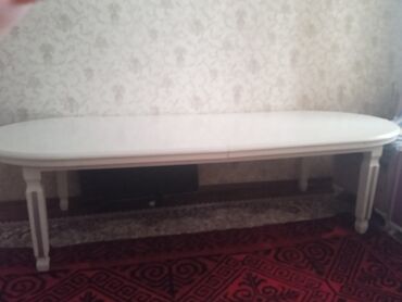 стол от 3 метра: Для зала Стол, цвет - Белый, Б/у