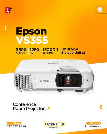 proyektor pərdəsi: İşlənmiş Portativ Proyektor Epson, Ödənişli çatdırılma