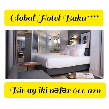 Otaqların günlük kirayəsi: Global Hotel Baku**** Ekonom o: 20 azn Standart o: 30 azn Deluks — 3