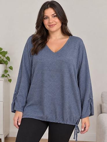 galaxy helanke: Ženska bluza Bershka - Model: lagana, ravnog kroja sa blago spuštenim — 1