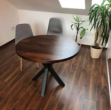 Stilski trpezarijski stolovi: OKRUGLI TRPEZARIJSKI STO FI100 BUKVA | Kontakt telefon 06******** — 7