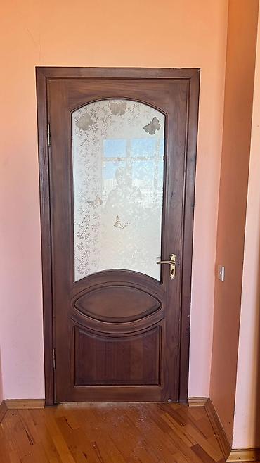 Taxta otaq qapıları dəsti - Material: massiv ağac (təbii ağac