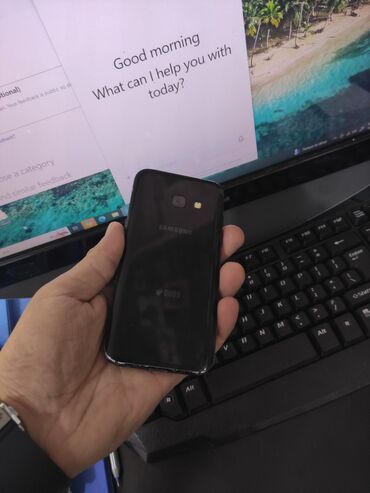 işdenmiş telefonlar: Samsung Galaxy A3 2017, 16 GB, rəng - Qara
