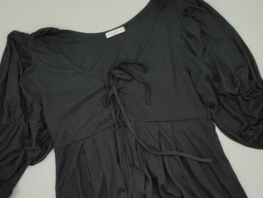 sukienki na wesele czarne dla puszystych: Sukienka, L, stan - Dobry