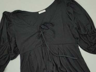 czarna długa sukienki na wesele: Dress, L (EU 40), condition - Good