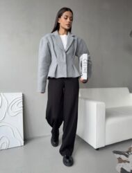 Пиджаки, жакеты: Пиджак, Классическая модель, Кашемир, Приталенная модель, Турция, S — 13