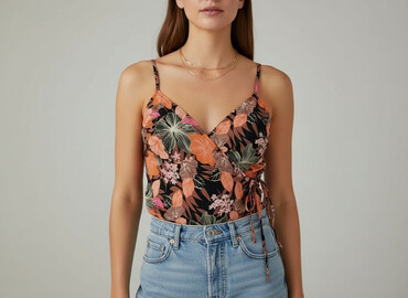 mohito top z roza: H&M, Top damski, rozmiar M