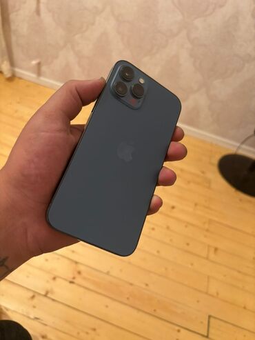 Adapterlər: IPhone 12 Pro Max, 128 GB, Pacific Blue, Face ID