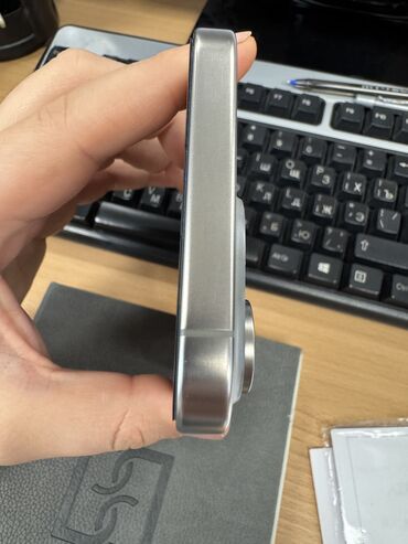 Apple iPhone: IPhone 15 Pro Max, 256 GB, Natural Titanium, Zəmanət, Barmaq izi, Face ID — 3