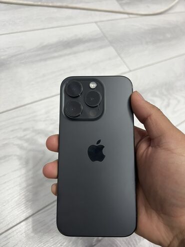 рассрочка бытовая техника бишкек: IPhone 15 Pro, Б/у, 256 ГБ, Black Titanium