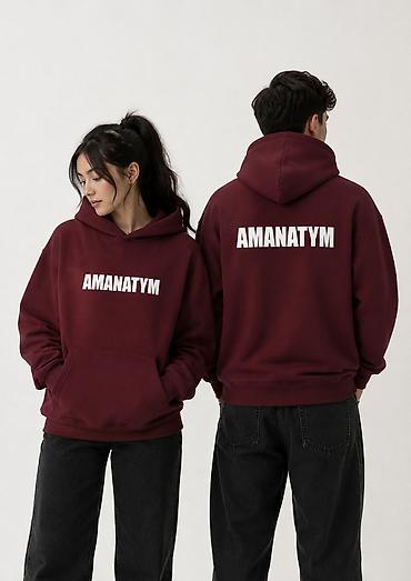 pull and: Универсальные худи унисекс с фирменными принтами Вариант 1: черное — 5