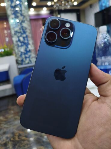 телефон не рабочий: IPhone 15 Pro Max, Б/у, 256 ГБ, Blue Titanium, 89 %