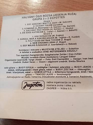 Kasete, CD i DVD: Audio kaseta – Grupa Halvány Őszi Rózsa (Jesenja ruža) Izdanje — 2