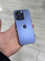 ремонт макбуков: IPhone 15 Pro, Колдонулган, 128 ГБ, Blue Titanium, Заряддоочу түзүлүш, Коргоочу айнек, Каптама, 87 %