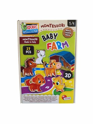 pertini toys панчево слике: Montesori drvene zivotinje farma 06. Lisciani drveni set bebe