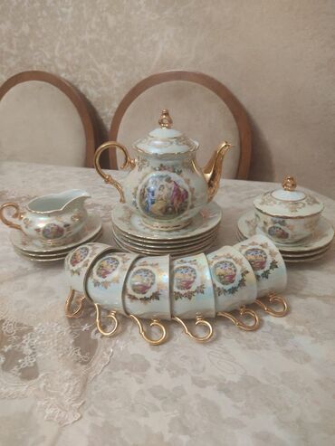 madonna çay dəsti: Çay dəsti, rəng - Ağ, Farfor, Madonna, 6 nəfərlik, Yaponiya