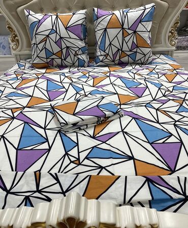 Комплекты постельного белья: Текстиль 100%хлопок, постельное бельё, наволочки, подушки, одеяло — 8