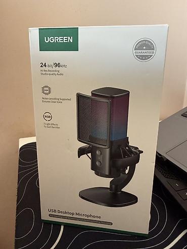 UGREEN USB Masaüstü Mikrofon - 24-bit/96 kHz yüksək keyfiyyətli səs