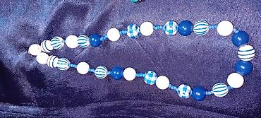 Ogrlice: Ručno rađene ogrlice – razni modeli - Set od zlatno‑braon perli — 17