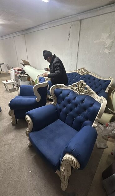 Ремонт, реставрация мебели: Реставрация мягкой мебели Перетяжка материала Замена паралона — 13