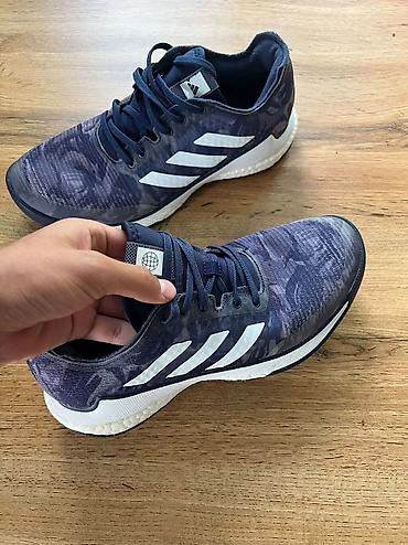 беговой дорожек: Мужские кроссовки, 41, Adidas, Б/у, цвет - Синий — 2