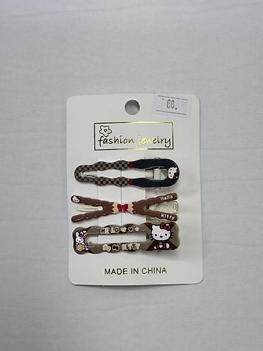 cd card: Набор заколок для волос Fashion Jewelry — 4 штуки. - Тематика: Hello — 1