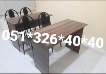 Masa və oturacaq dəstləri: Qonaq otağı üçün, Yeni, Açılmayan, Dördbucaq masa, 1 stul — 17