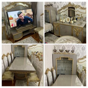 стол из массива дерева: İşlənmiş, Komod, Masa və oturacaqlar, TV altlığı, Kredit yoxdur