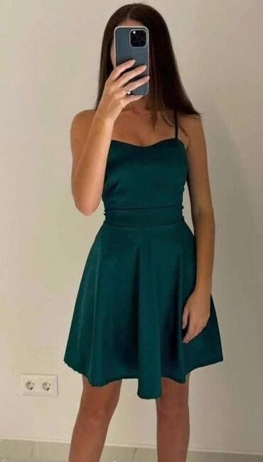 zelene haljine: One size, color - Green, Cocktail, With the straps