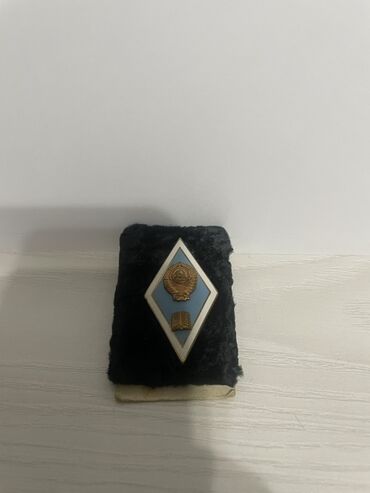 купить музыкальные инструменты бу: Погон советского периода черного цвета с ромбовидным значком. На