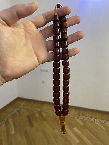 Бижутерия: Alman Faturan təsbeh.İçi sarıdır.70gramdır — 2
