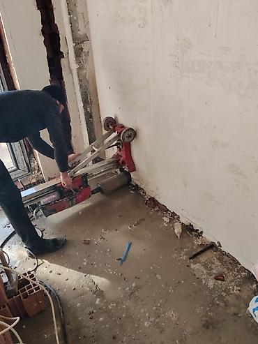 Beton işləri: Xidmət: Beton kəsmə və deşmə - Dəqiq kəsim və deşmə işləri: divar — 28