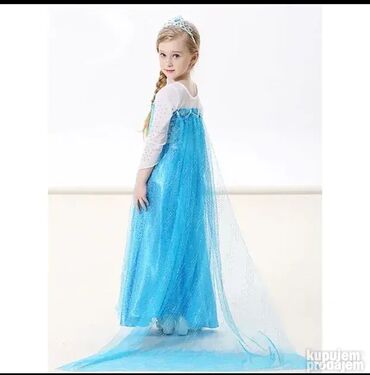 Kostimi za maskenbal: **model A3** Kostim Elza sa dugim plastom, Elzin kostim, _bez cirkona — 3