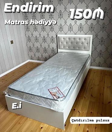 Çarpayılar: Bazalı tək nəfərlik çarpayılar - Bazalı konstruksiya, altı DVP ilə - — 4
