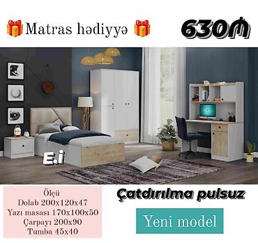 ikea stol: Uşaq/yeniyetmə otağı üçün yeni model mebel dəsti Paketə daxildir: - — 1
