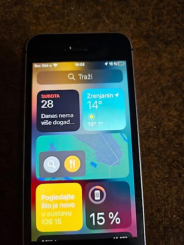 Apple iPhone: Apple iPhone SE – 16 GB telefon je potpuno ispravan sim free icloud — 1