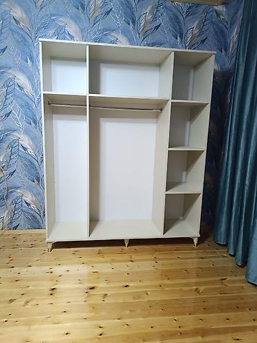 Yeni, 4 qapılı, Güzgülü, Ağ, Açılan, Düz dolab — 2