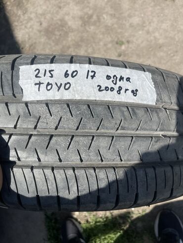 Шины: Шины 215 / 60 / R 17, Лето, Б/у, 1 шт, Легковые, Япония, Toyo