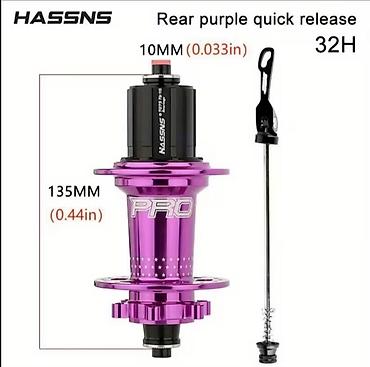 kaska velosiped: Hassns pro7 32H - 55m Meroca xamilyon pedal - 20m Buckloss qirmizi — 3