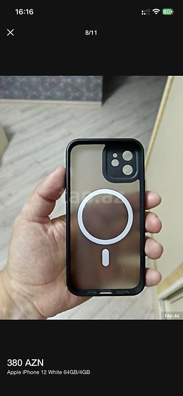 Apple iPhone: IPhone 12, 64 GB, Ağ, Face ID -da lalafo.az — 8 Apple iPhone: IPhone 12, 64 GB, Ağ, Face ID — 8