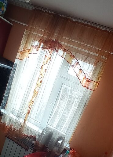 Декор жана интерьер: Тюль нежный, красивый. Персикового цвета. 699 сом