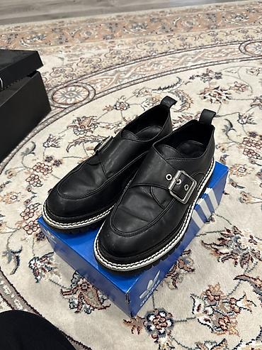 кожаные: Мужские туфли, 38, Adidas, Б/у, цвет - Черный — 1
