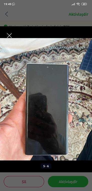 samsung tablet a 6: Samsung Note 10, 256 GB, rəng - Qara, Barmaq izi — 2