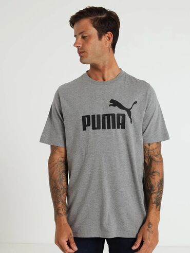 Футболки: Мужская футболка, L (EU 40), Puma, Новый, цвет - Серый, Самовывоз