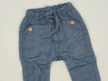 eleganckie bezowe legginsy gatki: Denim pants, 6-9 months, condition - Good